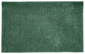 Tmavozelená textilná kúpeľňová predložka 50x80 cm Chenille - Allstar