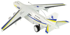Lean Toys Biele Lietadlo na diaľkové ovládanie
