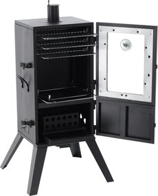 CH Záhradná kovová udiareň s presklenými dvierkami