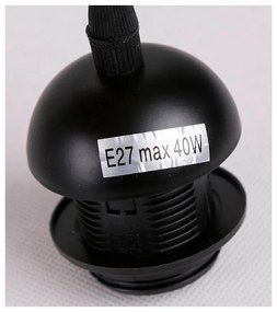 Čierne závesné svietidlo so skleneným tienidlom Felis - Candellux Lighting