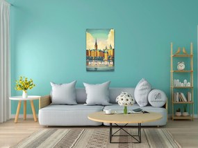 Gario Diamantové maľovanie Štokholm, Švédsko Rozmery: 40 x 60 cm, Rámovanie: Iba zrolované plátno, Diamanty: Okrúhle
