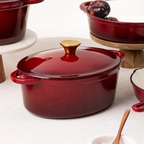 Liatinový hrniec ANDREAS bordový 777653