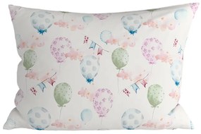 Sada 2 ks dekoračných obliečok na vankúš BALUNEA 40x60 cm, biela