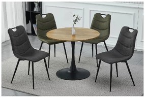 Okrúhly jedálenský stôl AMADEO II 90x90 cm, dekor dub