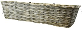 Šedý balkónový truhlík Rozmery (cm): 46x21, v. 16 cm