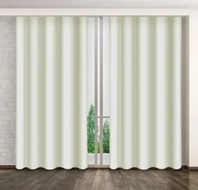 Elegantné svetlo béžové závesy do spálne Dĺžka: 250 cm