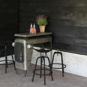 Esschert Design Barová stolička traktor čierna
