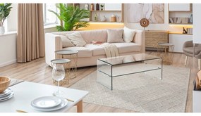 Sklenený konferenčný stolík 50x100 cm Cristal Evo – Tomasucci