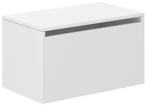 Drevený box na hračky, biely
