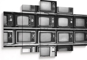 Obraz - Retro televízie (150x105 cm)