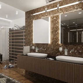 NIMCO ZP 11002 - LED kúpeľňové zrkadlo s podsvietením, 6500 K, 80x60 cm, IP44