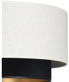 Stropné svietidlo NATIA 1xE27/60W/230V biela/čierna