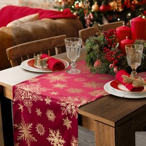 VIANOČNÝ BEHÚŇ NA STÔL JOY4 40X140 CM VZOROVANÝ
