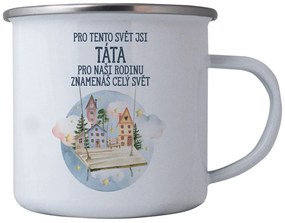 Bohemia Gifts Plechový hrnek Táta, 350 ml