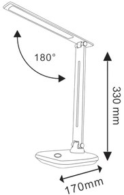 LED Stmievateľná dotyková stolná lampa VINTO LED/8W/230V biela