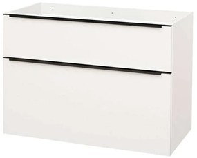 Mereo Mereo, Mailo, kúpeľňová skrinka 101 cm, čierne madlo, MER-CN512SB