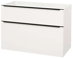 Mereo Mereo, Mailo, kúpeľňová skrinka 101 cm, čierne madlo, MER-CN512SB