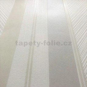 Vliesové tapety na stenu IMPOL Wall We Love 2 10139-31, pruhy štruktúrované sivo-béžovo-biele, rozmer 10,05 m x 0,53 m, Erismann