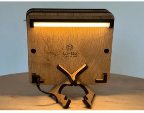 Li-Go 5788/DUB2 - LED stolná dekorácia LED/12W/230V 19x19 cm dub/Malý princ