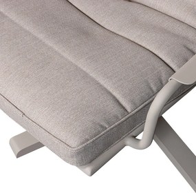 Svetlosivé kovové záhradné kreslo Coosa – Exotan