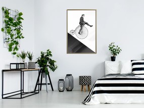 Artgeist Plagát - Cyclist [Poster] Veľkosť: 20x30, Verzia: Zlatý rám