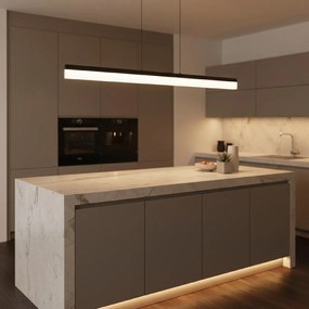 Toolight Toolight, LED stropné svietidlo 120cm, APP1692-CP, čierna matná, OSW-07890