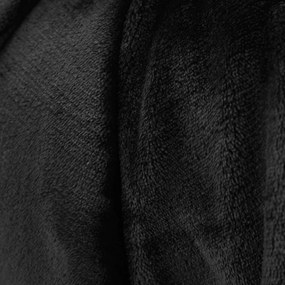 Čierna deka z mikroplyšu 130x170 cm Raschel Velvet – Catherine Lansfield