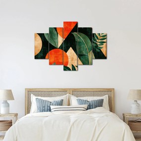 Obraz - Geometrické prírodné motívy II. (150x105 cm)