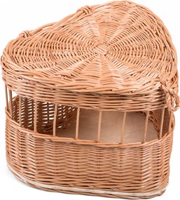 Svadobný kôš prútený na holubyš. 35 x hl. 30 x v. 35(cm)