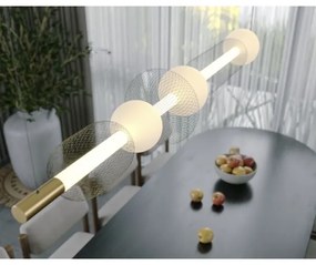 MAXLIGHT P0593 - LED Luster na lanku BORA LED/29W/230V biela/čierna