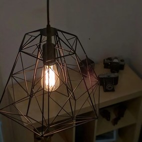 Priemyselné závesné svietidlo čierne - Framework Basic