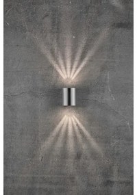 Nordlux - LED vonkajšie nástenné svietidlo CANTO 2xLED/6W/230V IP44 nerezová oceľ