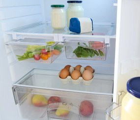 Výsuvné boxy do chladničky, 2 ks