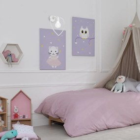 Detské nástenné svietidlo Amore, 1x biele kovové tienidlo, w