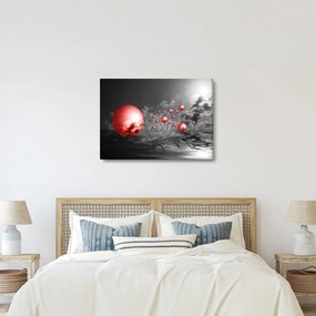 Obraz červených gulí (70x50 cm)