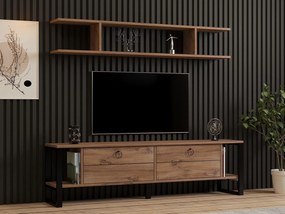 Obývacia stena Menile 3 (dub zafírový) . Akcia -22%. Vlastná spoľahlivá doprava až k Vám domov. 1095318