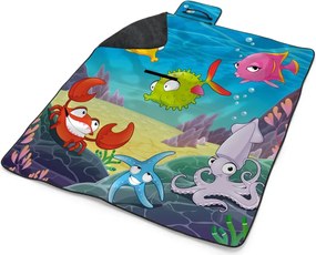 Sablio Plážová deka Podmorský svet 2: 200x140 cm