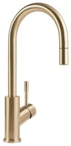 Villeroy & Boch Umbrella Flex - Drezová batéria stojanková s výsuvnou sprchou, matná zlatá 92540003