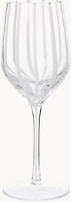 Poháre na biele víno Stripe, 4 ks