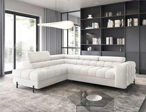 XXXLutz ROHOVÁ SEDAČKA, textil, biela MID.YOU - Sedačky - 00000L001203