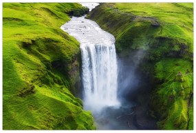 Obraz - Vodopád Skogafoss (90x60 cm)