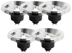 Sada 5 stmievateľných LED žiaroviek GU10 111mm 10,5W 770 lm 4000K s 3 krokmi