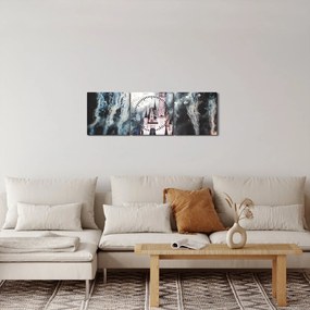 Obraz - Kúzelné kráľovstvo (s hodinami) (90x30 cm)
