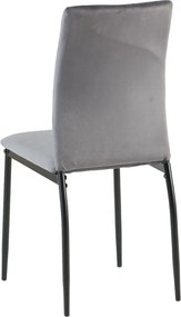 Jedálenská stolička Mette, stredne šedá látka