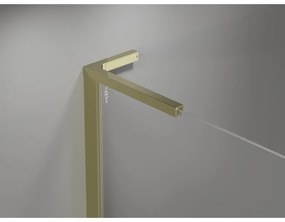 Mexen Mist L, päťuholníkový sprchový kút s krídlovými dverami, 100 x 100 cm, 8mm číre sklo, zlatý lesklý profil, 8A8L-100-100-50-00