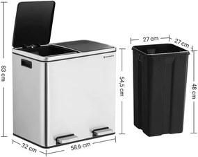 Recyklačný odpadkový kôš LTB48NL