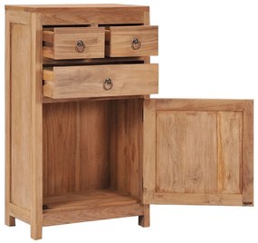vidaXL Komoda 50x30x90 cm masívne teakové drevo