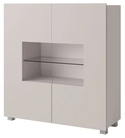 Vitrína Calabria K2D (cashmere). Akcia -18%. Vlastná spoľahlivá doprava až k Vám domov. 1121521