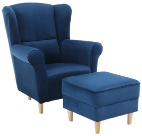 Kreslo s taburetom ASTRID Tempo Kondela