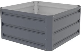 Vyvýšený záhon Rojaplast GB-A 60x60x30 cm plechový sivý